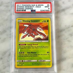 2017 Shining Genesect Holo Shining Legends PSA9